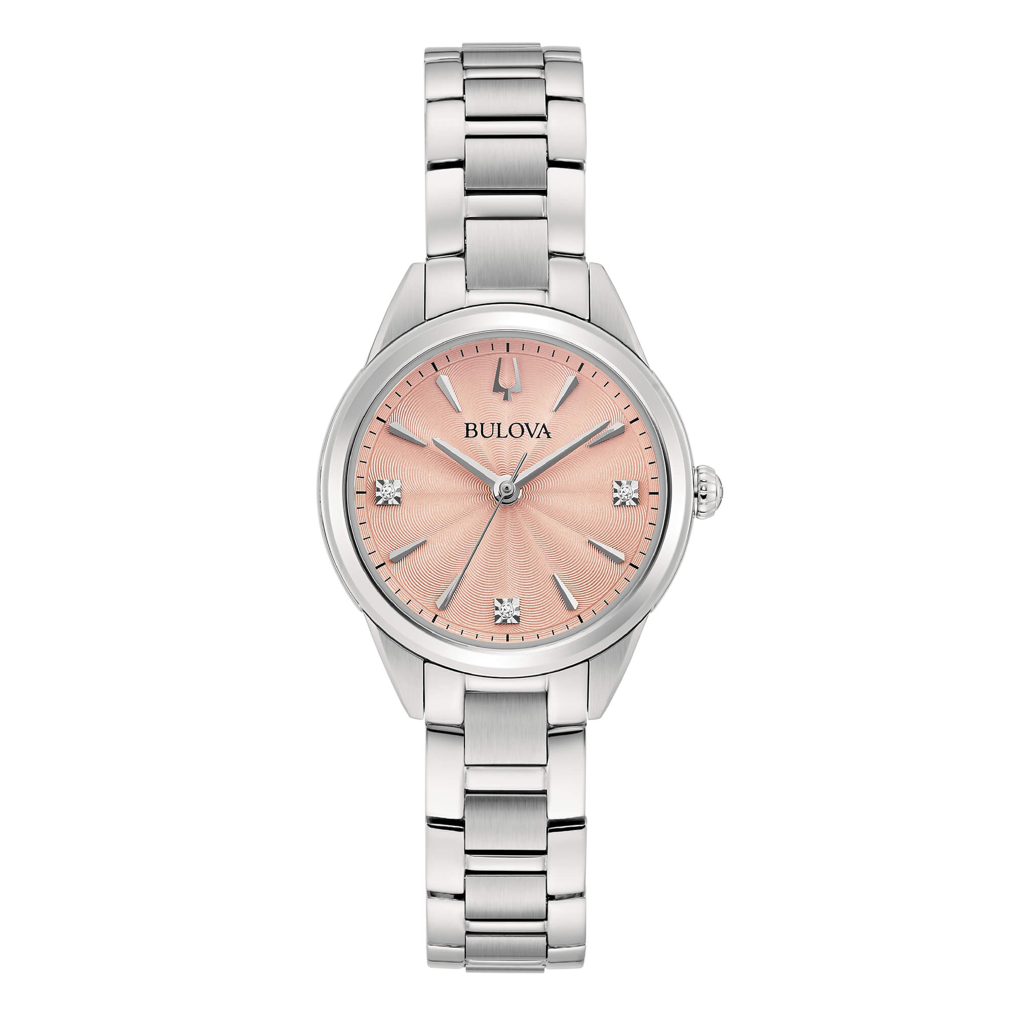 Orologio Donna Bulova Sutton Lady Petite Rosa Diamanti Bianchi 96P254